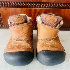 Keen Tan and Brown Toddler Boots